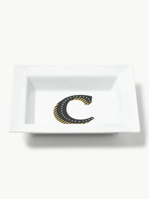 Westwing Collection x MEISSEN, handgemaakte vide-poche initialen met decoratie