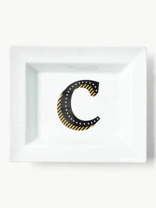 Westwing Collection x MEISSEN, handgemaakte vide-poche initialen met decoratie