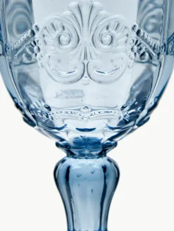 Wijnglazen Syrah met structuurpatroon, set van 6