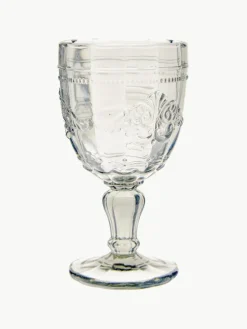 Wijnglazen Syrah met structuurpatroon, set van 6