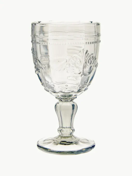 Wijnglazen Syrah met structuurpatroon, set van 6