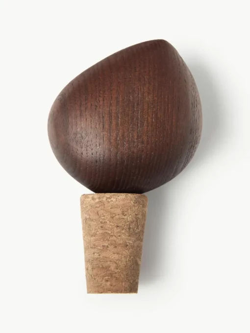 Wijnstoppers Cairn van essenhout, 2-delig