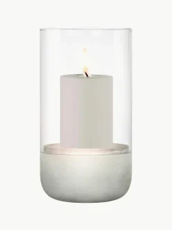 Windlicht Calma van glas, H 23 cm