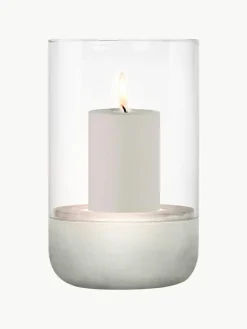 Windlicht Calma van glas, H 20 cm