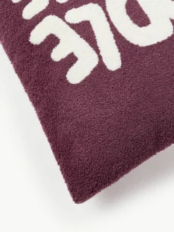 Winterkussenhoes Janara met opschrift