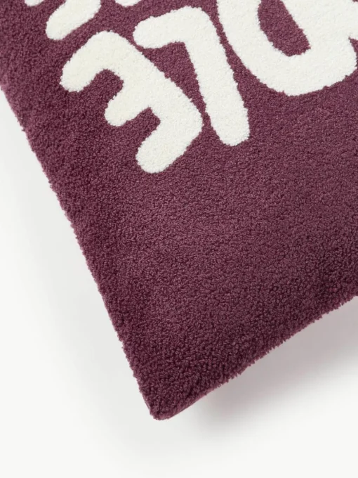Winterkussenhoes Janara met opschrift