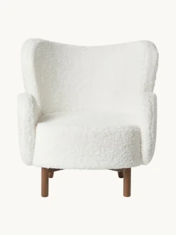 Witte teddy fauteuil Kalia