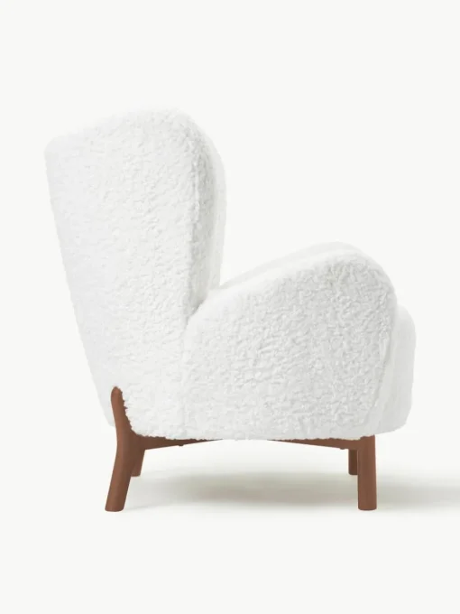 Witte teddy fauteuil Kalia
