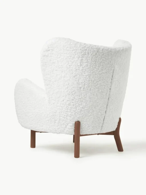 Witte teddy fauteuil Kalia
