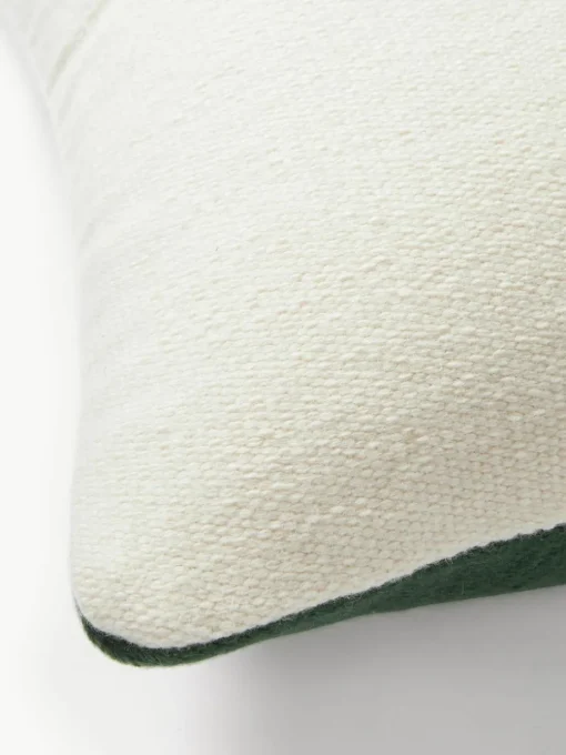 Wollen kussenhoes Aylin met abstracte decoratie