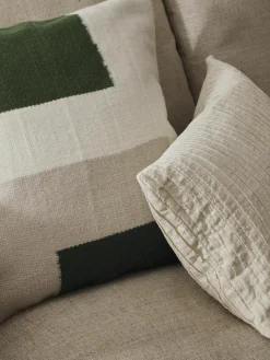 Wollen kussenhoes Aylin met abstracte decoratie