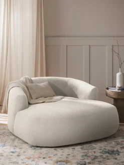 XL bouclé loungefauteuil Sofia