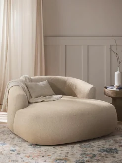 XL bouclé loungefauteuil Sofia