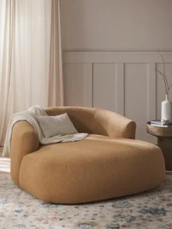 XL bouclé loungefauteuil Sofia