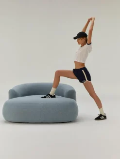 XL bouclé loungefauteuil Sofia