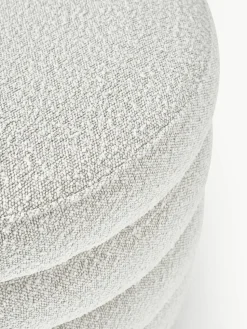 XL bouclé poef Alto met opbergruimte