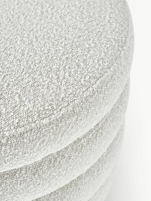 XL bouclé poef Alto met opbergruimte