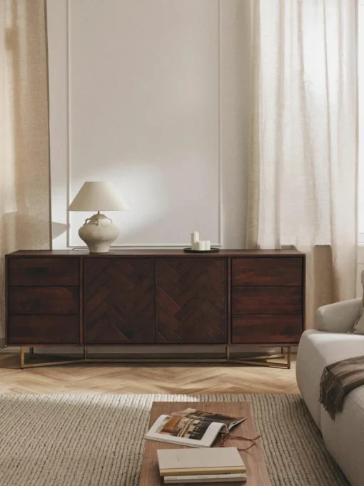 XL dressoir Luca gemaakt van mangohout