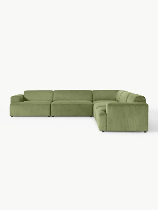 XL hoekbank Melva van corduroy