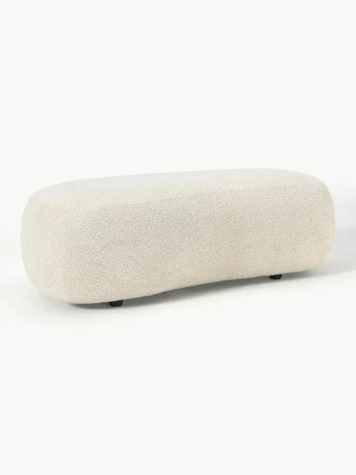 XL poef Alba van teddy bouclé