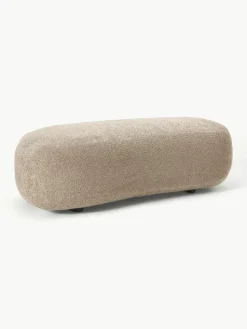 XL poef Alba van teddy bouclé