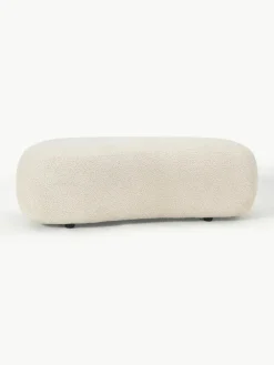 XL poef Alba van teddy bouclé