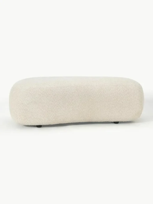 XL poef Alba van teddy bouclé