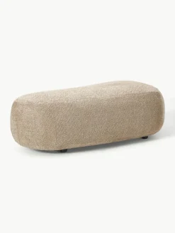 XL poef Alba van teddy bouclé