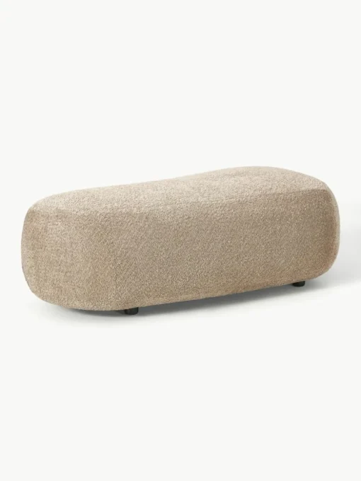 XL poef Alba van teddy bouclé