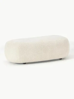 XL poef Alba van teddy bouclé