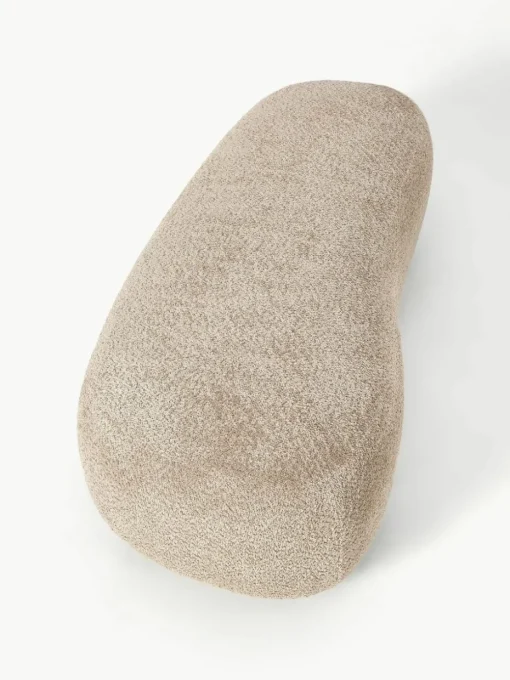 XL poef Alba van teddy bouclé