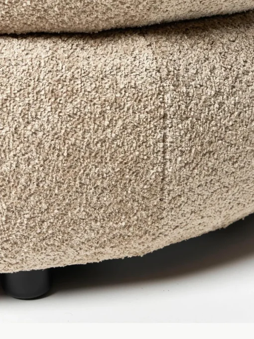 XL poef Alba van teddy bouclé
