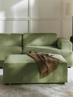 XL poef Melva van corduroy, B 116 x D 72 cm