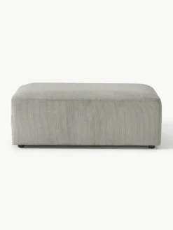 XL poef Melva van corduroy, B 116 x D 72 cm
