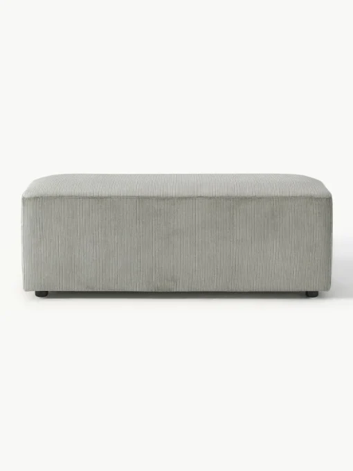 XL poef Melva van corduroy, B 116 x D 42 cm