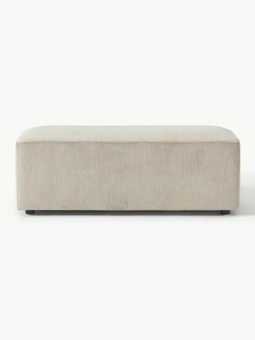 XL poef Melva van corduroy, B 116 x D 42 cm