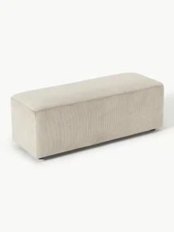 XL poef Melva van corduroy, B 116 x D 42 cm