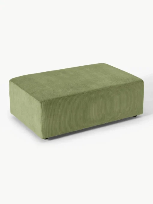 XL poef Melva van corduroy, B 116 x D 72 cm