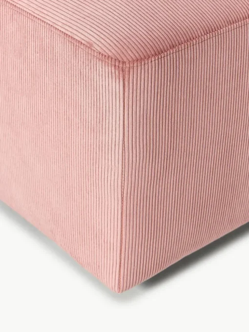 XL poef Melva van corduroy, B 116 x D 42 cm