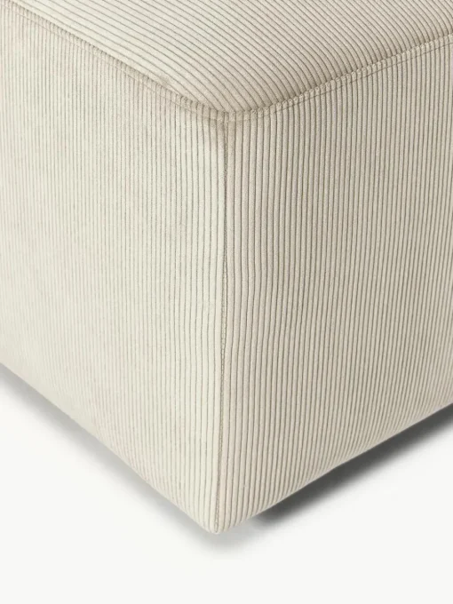 XL poef Melva van corduroy, B 116 x D 42 cm