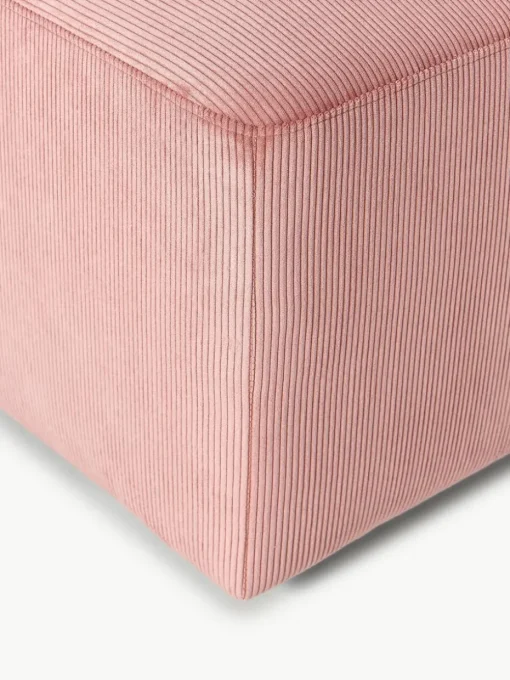 XL poef Melva van corduroy, B 116 x D 72 cm