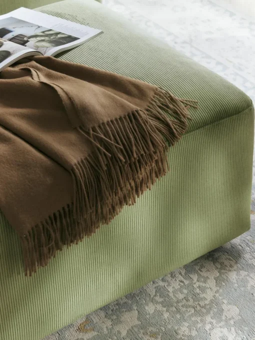 XL poef Melva van corduroy, B 116 x D 72 cm