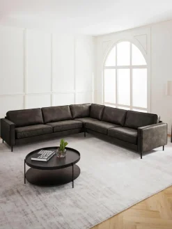 XL U-bank Hunter van gerecycled leer