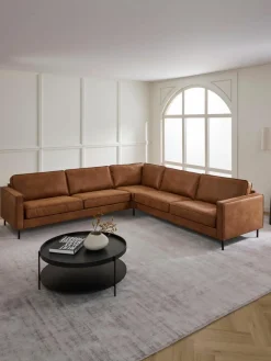 XL U-bank Hunter van gerecycled leer