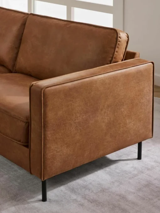 XL U-bank Hunter van gerecycled leer