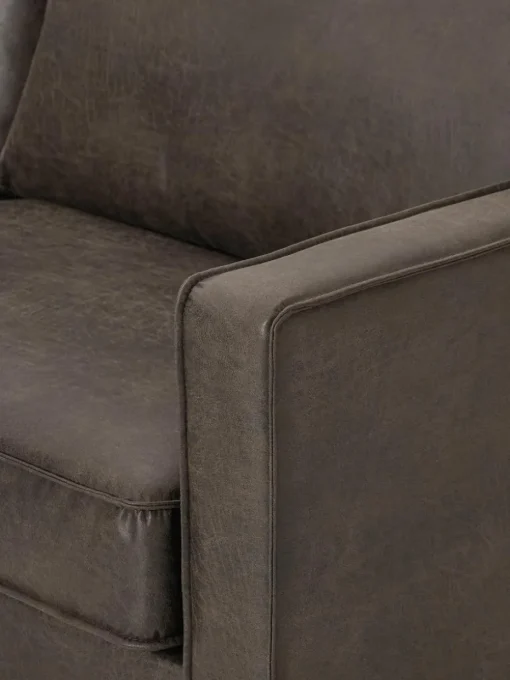 XL U-bank Hunter van gerecycled leer