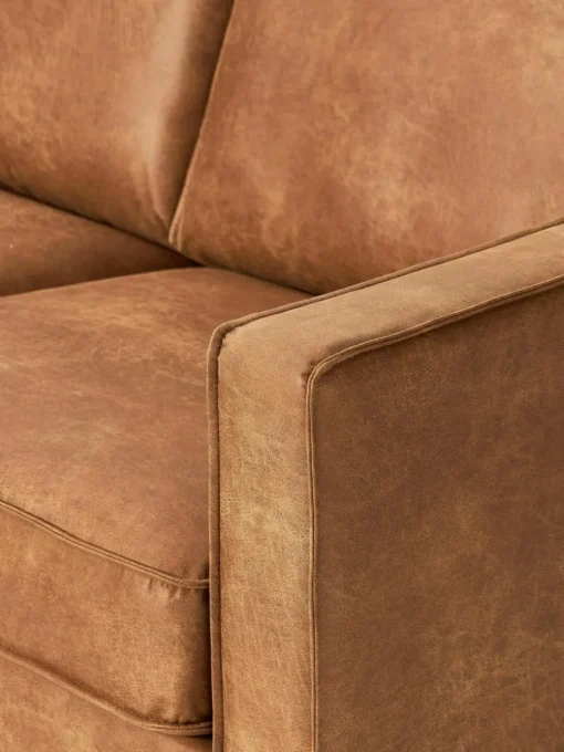 XL U-bank Hunter van gerecycled leer