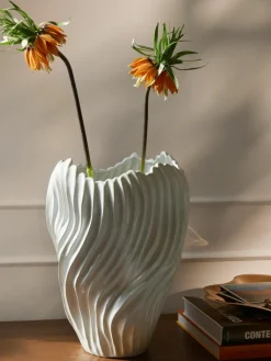 XL vaas Milazzo met gecanneleerde twist, H 44 cm