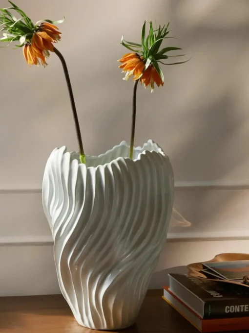 XL vaas Milazzo met gecanneleerde twist, H 44 cm