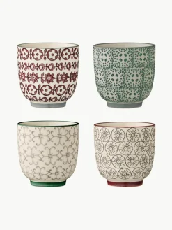 XS bekers Karine met klein patroon, set van 4